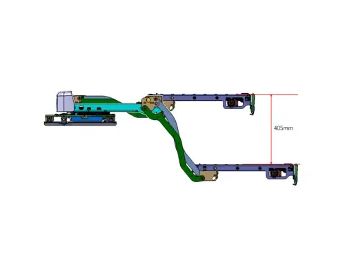 Lifting and rotating mechanism detail